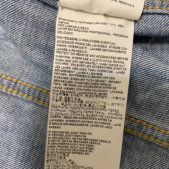 Dsquared2 Dan Distressed White Paint Wash Jean Jacket Size L - Picture 10 of 11